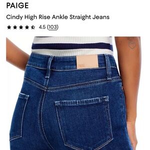 Brand new Paige High Rise Cindy size 27 Blue Denim Jeans